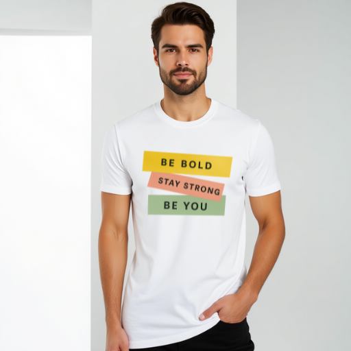 Be Bold – Eco-Friendly Summer Cotton Tee (White & Black | M & L) (Copy)