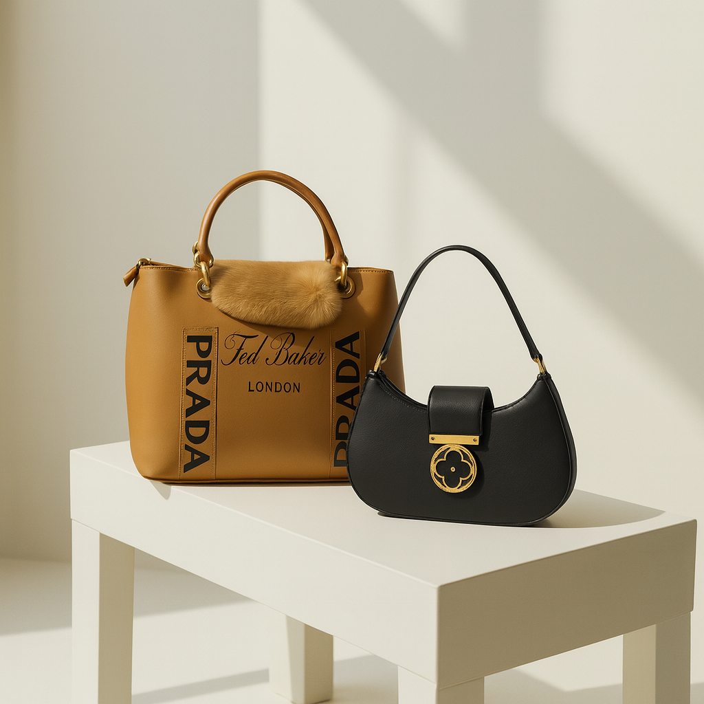 Luxury Tote & Crescent Bag Combo 1