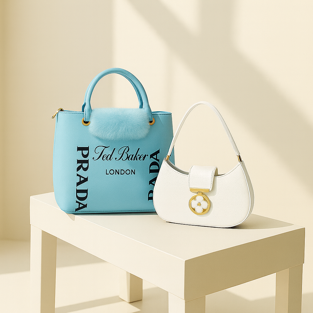 Luxury Tote & Crescent Bag Combo 5