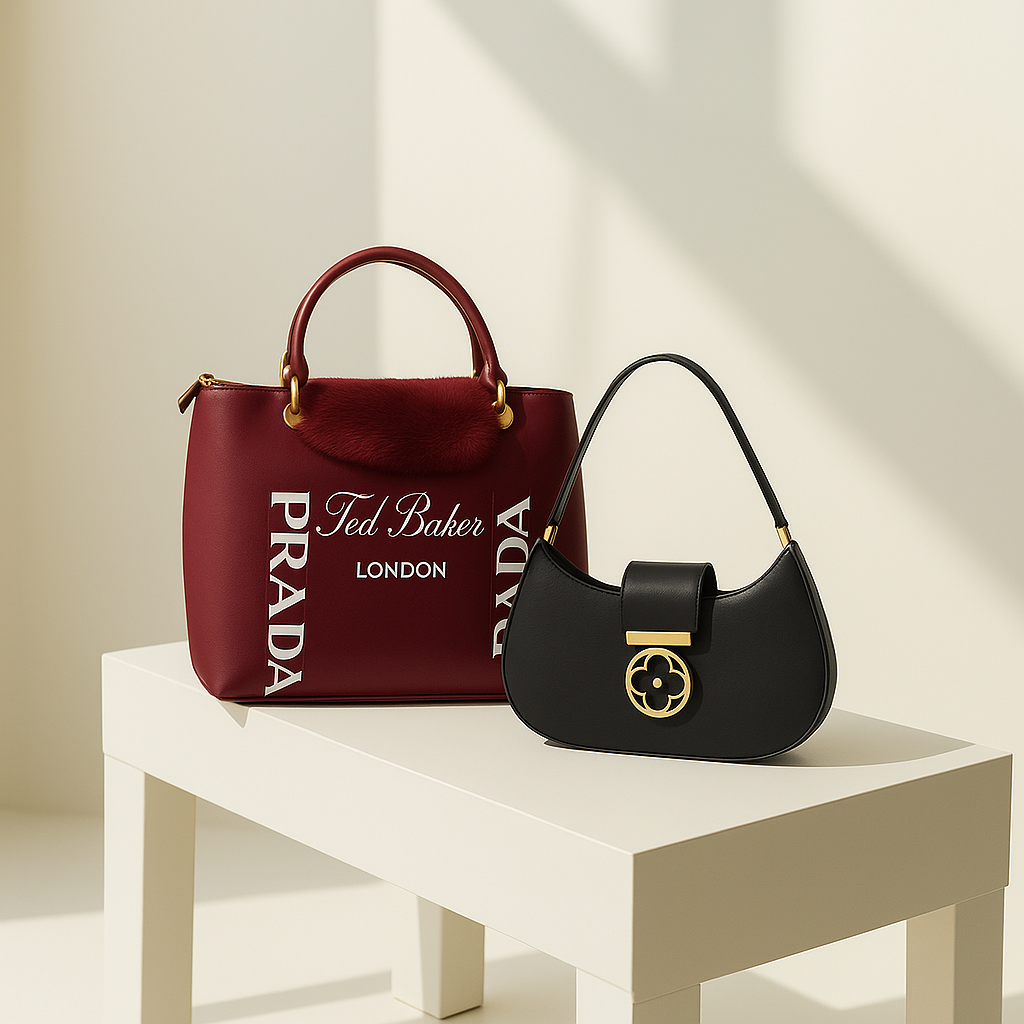 Luxury Tote & Crescent Bag Combo 2