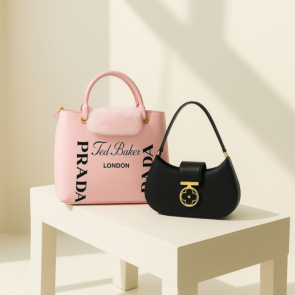 Luxury Tote & Crescent Bag Combo 3