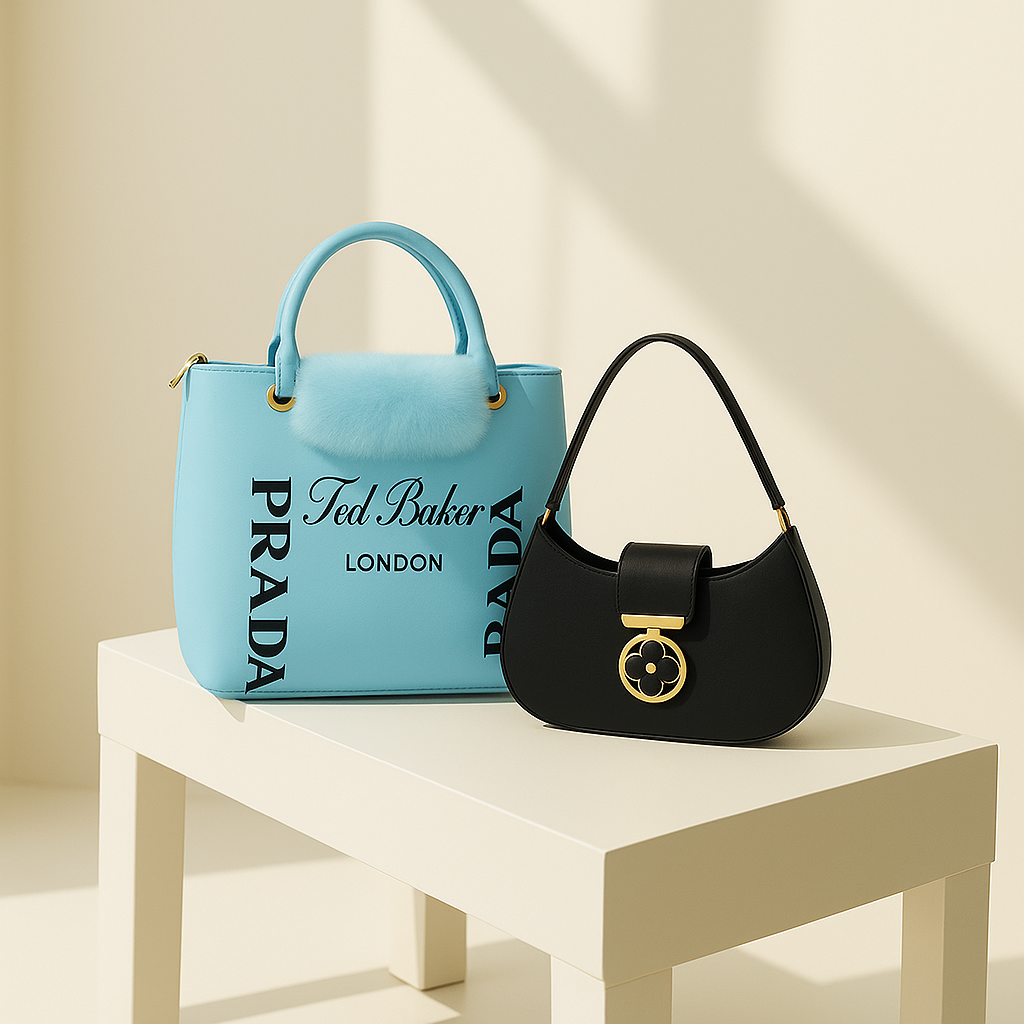 Luxury Tote & Crescent Bag Combo 4